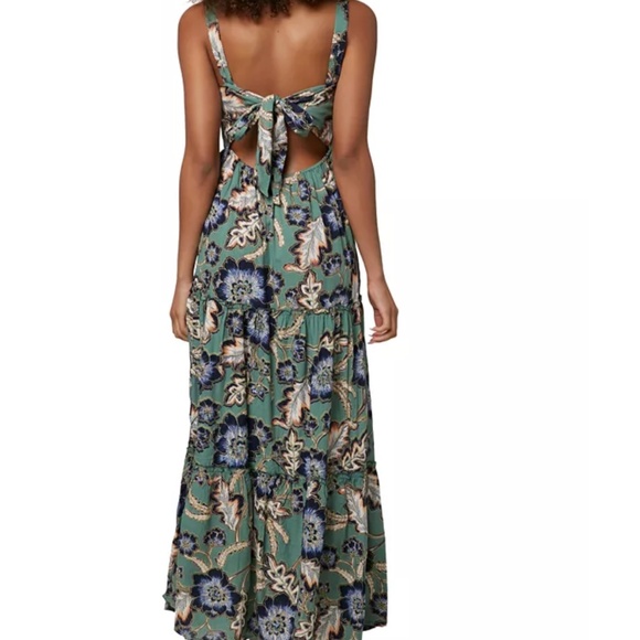 O'Neill Maxwell Print Tank Maxi Dress Small, MOSS - Picture 6 of 7